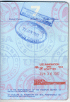 Passport stamps