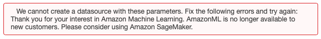 AWS ML alert