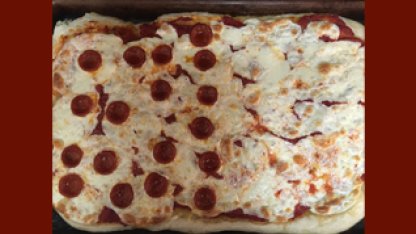 🍕Homemade square, Neapolitan pizza