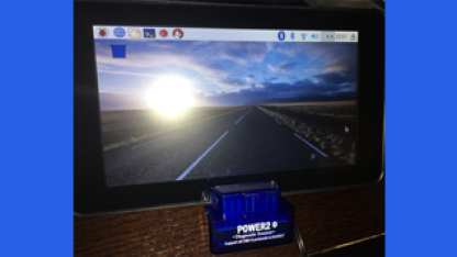 Built a touch screen Raspberry Pi 3 to interface with my car's OBD II via Bluetooth