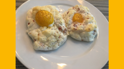 ☁️🥚 🥓 Cloud Eggs with Bacon